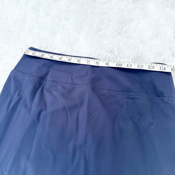 Worthington Ultra Stretch Ponte Pencil Skirt Size Medium Navy Blue - Picture 6 of 8